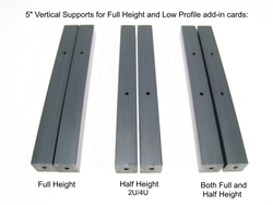 Half Height (2U/4U) Vertical Supports - 5" set of 2