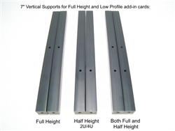 Half Height (2U/4U) Vertical Supports - 7" set of 2