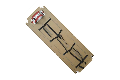 F-EM-10 - TRANSPORTERÂ® FLUID RESISTANT DISPOSABLE ADULT BACKBOARDS - 4 STRAPS / HEAD IMMOBILIZER / C-COLLAR - BOX OF 5