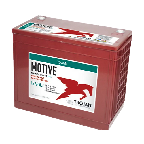 Trojan Motive 12-AGM 140Ah 12VDC Group GC12 Deep-Cycle AGM Battery