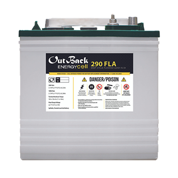 OutBack Power EnergyCell 290FLA 290Ah 6VDC Flooded Lead Acid Battery