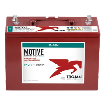 Trojan Motive 31-AGM 100Ah 12VDC Group 31 Deep-Cycle AGM Battery