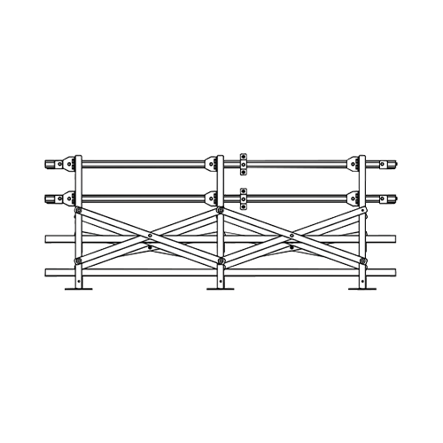 BAE AM1-1T2S-CFC2B00-072 2-Step Seismic UBC Zone 3-4 Rack For Battery 6V-6-PVV-420