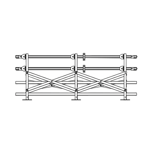 BAE AM1-1T2S-CFC2B00-084 2-Step Seismic UBC Zone 3-4 Rack For Battery 6-PVV-660-V0