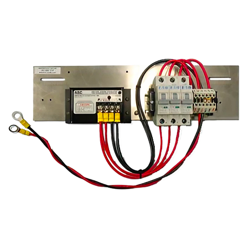 Ameresco Solar ASSEM-ASC-12/8 > ASC 8Amp, 12V, Stock Universal Backplate Assembly (Pre-wired)