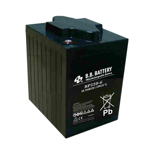 B.B. Battery BP Series BP220-6 220Ah 6VDC VRLA Rechargeable AGM Battery