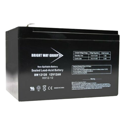 Bright Way Group BW-12120-F2 12Ah 12VDC AGM Sealed Lead Acid Battery