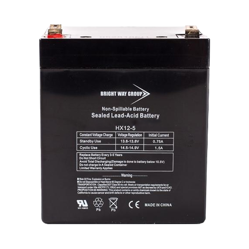 Bright Way Group BW-HR-12-60W-FR 12Ah 12VDC AGM Sealed Lead Acid Battery
