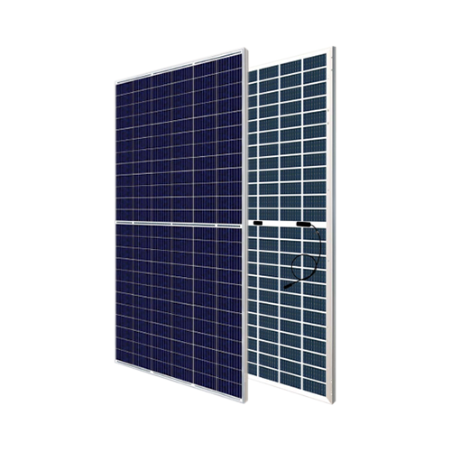 Canadian Solar BiHiKu CS3W-410PB-AG-LANDSCAPE 410Watt 144 1/2 Cells Bifacial Clear Polycrystalline 30mm Silver Frame Solar Panel