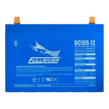 Fullriver DC Series DC105-12 105Ah 12VDC Sealed Deep Cycle AGM Battery