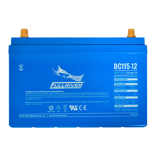 Fullriver DC Series DC115-12 115Ah 12VDC Sealed Deep Cycle AGM Battery