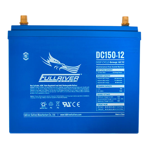 Fullriver DC Series DC150-12 150Ah 12VDC Sealed Deep Cycle AGM Battery