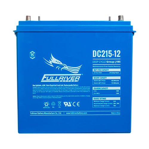 Fullriver DC Series DC215-12 215Ah 12VDC Sealed Deep Cycle AGM Battery