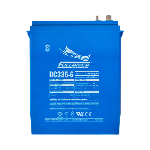 Fullriver DC Series DC335-6 335Ah 6VDC Sealed Deep Cycle AGM Battery