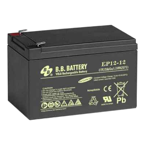 B.B. Battery EP Series EP12-12 12Ah 12VDC VRLA Rechargeable AGM Battery