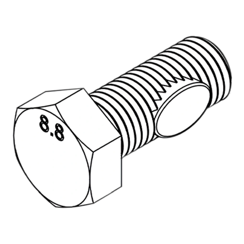 IronRidge GM-HSHW-01-M1 Hex Head Ground Screw Attachment Bolt w/ Thread Loc