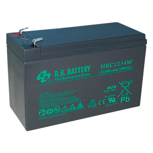 B.B. Battery HR Series HRC1234W 9Ah (10hr) 12VDC VRLA Rechargeable AGM Battery