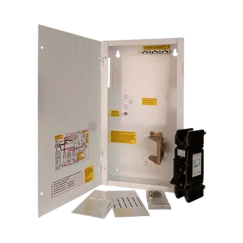 MidNite Solar MNDC175 175A 125VDC White Type 1 Aluminum DC Breaker Box w/ (5) Din Rail Breaker Slots & (3) Panel Mount Breaker Slots