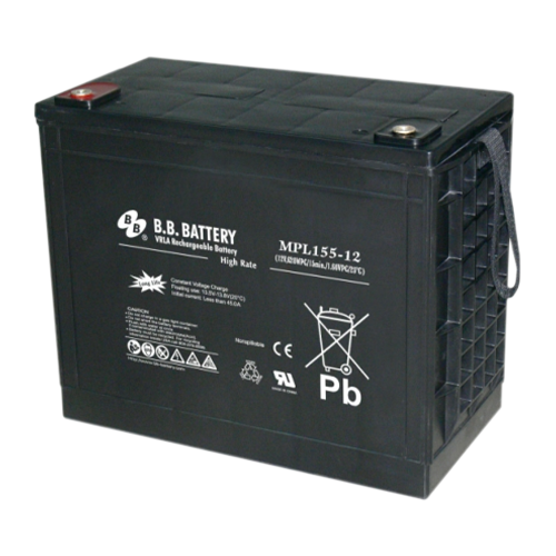 B.B. Battery MPL Series MPL155-12 150Ah (10hr) 12VDC VRLA Rechargeable AGM Battery