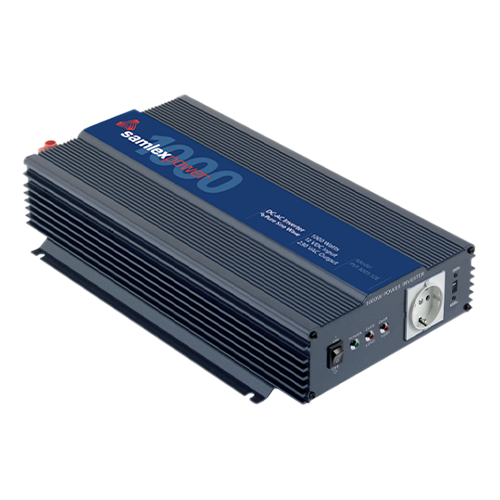 Samlex PST Series PST-100S-12E 1kW 12VDC 230VAC Pure Sine Wave Inverter w/ Schuko Outlet