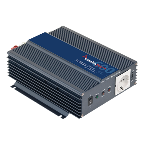 Samlex PST Series PST-60S-12E 600Watt 12VDC 230VAC Pure Sine Wave Inverter w/ Schuko Outlet