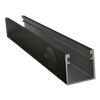 ProSolar RoofTrac R-130-2.0-B 130-inch Standard Support Rail / 2-inch Deep w/ Black Finish