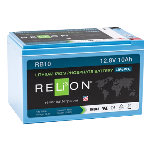 RELiON RB10 10Ah 12VDC Lithium Battery