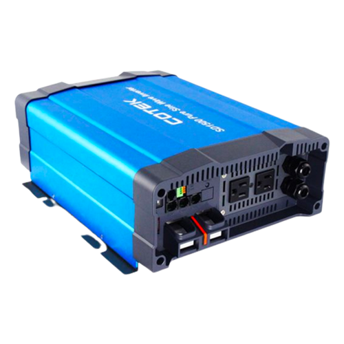 COTEK SD Series SD1500-124-GFCI 1.5kW 24VDC 115VAC Pure Sine Wave Inverter w/ GFCI Socket Type