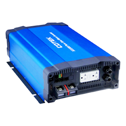 COTEK SD Series SD2500-124-HARDWIRE-UL 2.5kW 24VDC 115VAC UL Approved Pure Sine Wave Inverter