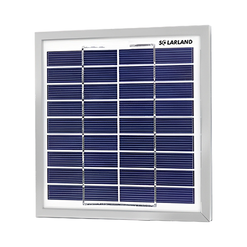 Solarland SLP U Series SLP003-06U 3Watt 18 Cells 6VDC Polycrystalline 18mm Silver Frame Solar Panel