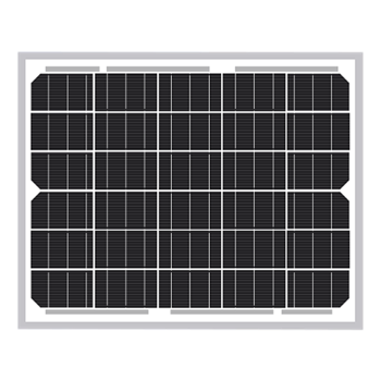 Solarland SLP U Series SLP010S-12U-202A 10Watt 30 Cells 12VDC Monocrystalline 30mm Silver Frame Solar Panel