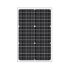 SLD Tech ST-30P-12R 30Watt 30 Cells 12VDC BoW Monocrystalline 30mm Silver Frame Solar Panel w/ 10ft 18/2 Cable w/ Inline Diode & 3/8-inch Ring Terminal Connectors