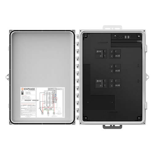 Enphase X-IQ-AM1-240-3-ES 80A 240VAC Single Phase IQ Combiner 3-ES w/ IQ Envoy Printed Circuit Board For Integrated Revenue Grade PV Production Metering & Consumption Monitoring