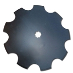 20" Notched Harrow Disc Blade with 1" Square Hole