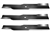3 USA MADE BLADES FITS HUSTLER EXCELL# 784256 44" Cut Mower Blades