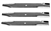 SET OF 3 GRAVELY BLADES 20-1/2"X 5/8"