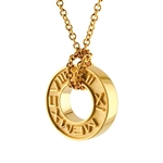 Wheel Pendant-14K Yellow or White