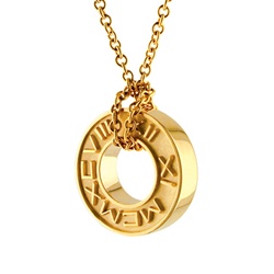 Wheel Pendant-14K Yellow or White