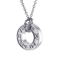 Numeros™ Wheel Pendant - Platinum