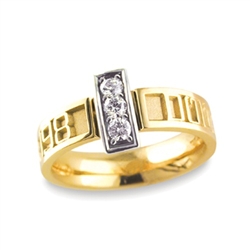 Diamond Expres™ Bridge Ring - 18K/Platinum Two-Tone