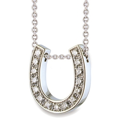 Hidden Treasures™ Diamond Horseshoe - Platinum