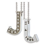 Hidden Treasures™ Diamond Birthday Initial (Category 2) - Platinum