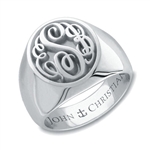 Man's Camden Monogram Ring - P&#363;rLuxium™