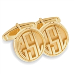 MMonogram Cuff Links - 14K Yellow or White