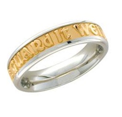 Medium Two-Tone Posey™ Ring - 14K & P&#363;rLuxium™