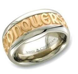 PoWide Gold Two-Tone Posey™ Ring - 14K & Platinum