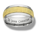 Wide Weston Sculpted Band - 14K & P&#363;rLuxium™