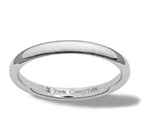 2.5mm Comfort-Fit Band - Platinum