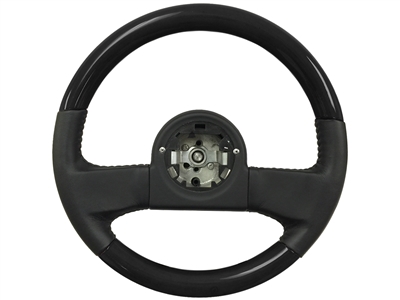 1984-89 C4 Corvette Leather/Black Ash Steering Wheel, OE# 9768988 / 17983971