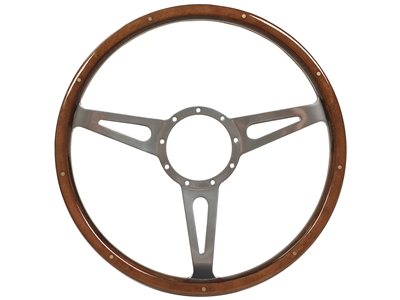 VSW S9 Classic Wood Riveted Steering Wheel